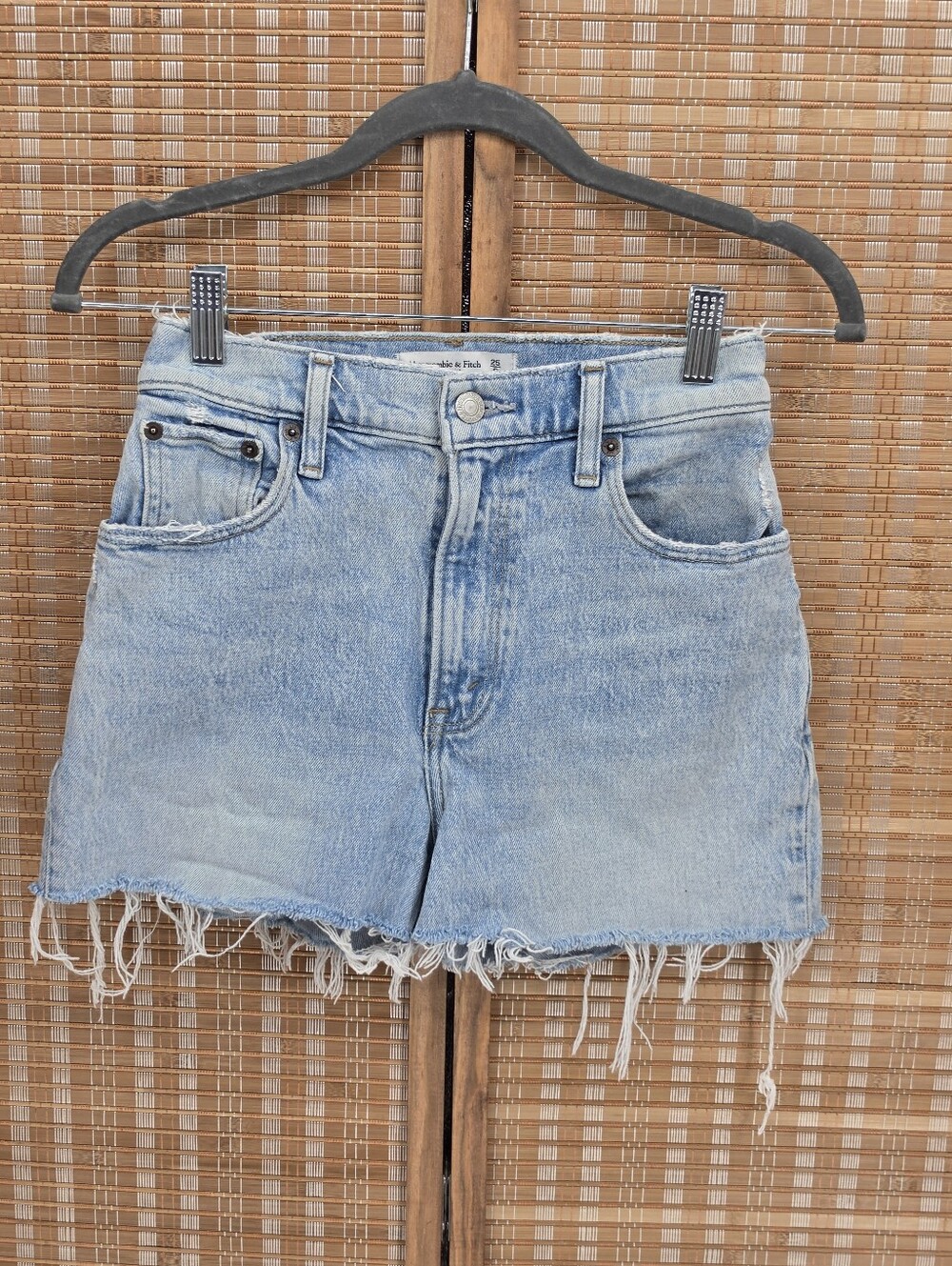 ☆ Abercrombie & Fitch The 90s Straight Ultra High Rise Curve Love Shorts Size 25